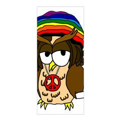 Rainbow Stoner Owl Pleated Skirt from ArtsNow.com Back Pleats