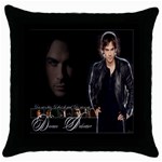 VAMPIRE DIARIES DAMON THROW PILLOW CASE Throw Pillow Case (Black) Clone