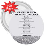Annette 3  Buttons (100 pack) 