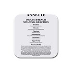 Annette Rubber Square Coaster (4 pack) 
