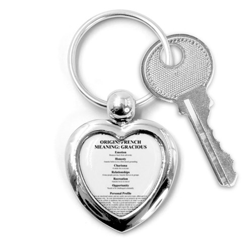 Annette Key Chain (Heart) from ArtsNow.com Front