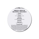 Annette Rubber Coaster (Round) 