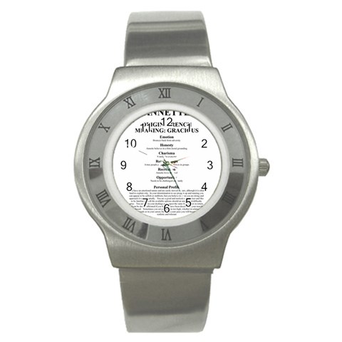 Annette Stainless Steel Watch from ArtsNow.com Front
