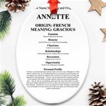 Annette Oval Ornament (Two Sides)