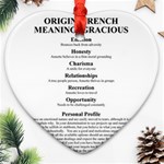 Annette Heart Ornament (Two Sides)