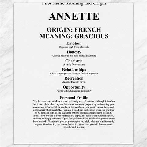 Annette Canvas 8  x 10  from ArtsNow.com 8.15 x9.66  Canvas - 1