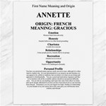 Annette Canvas 12  x 16 