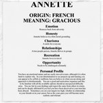 Annette Canvas 20  x 20 