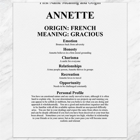 Annette Canvas 20  x 24  from ArtsNow.com 19.57 x23.15  Canvas - 1