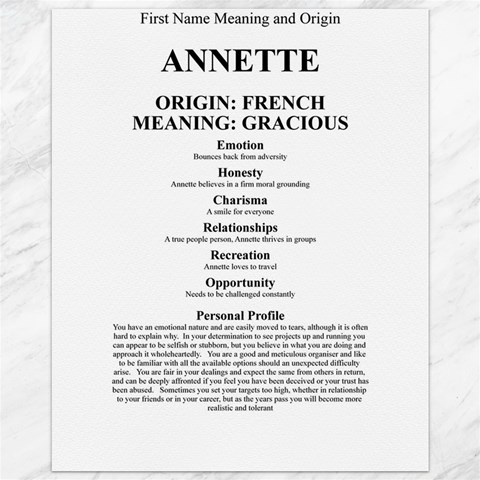 Annette Canvas 11  x 14  from ArtsNow.com 10.95 x13.48  Canvas - 1