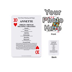 Annette Playing Cards 54 Designs (Mini) from ArtsNow.com Front - Heart10