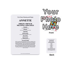 Annette Playing Cards 54 Designs (Mini) from ArtsNow.com Back