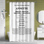 Annette Shower Curtain 48  x 72  (Small) 