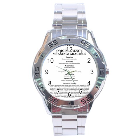 Annette Stainless Steel Analogue Watch from ArtsNow.com Front