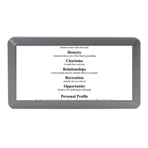 Annette Memory Card Reader (Mini) from ArtsNow.com Front