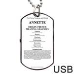 Annette Dog Tag USB Flash (One Side)