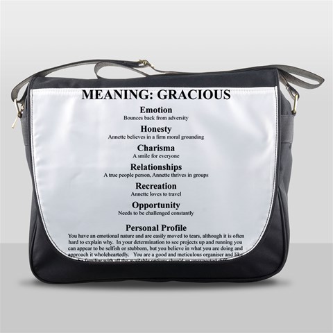 Annette Messenger Bag from ArtsNow.com Front
