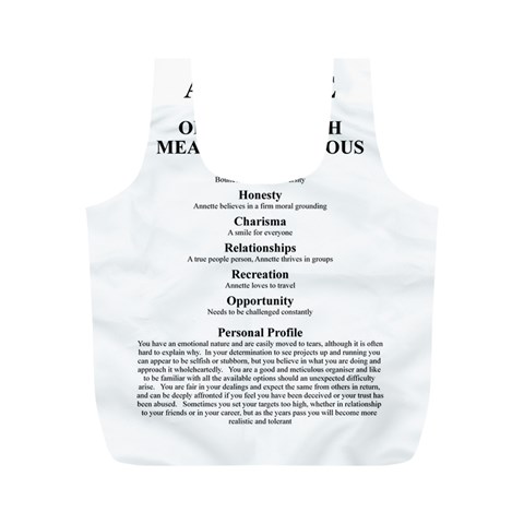 Annette Full Print Recycle Bag (M) from ArtsNow.com Front