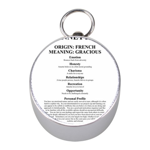 Annette Mini Silver Compasses from ArtsNow.com Front
