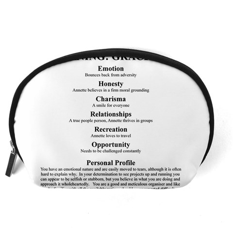 Annette Accessory Pouch (Large) from ArtsNow.com Back