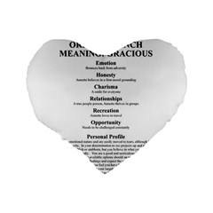 Annette Standard 16  Premium Flano Heart Shape Cushions from ArtsNow.com Back