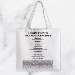 Annette Zipper Grocery Tote Bag from ArtsNow.com Back