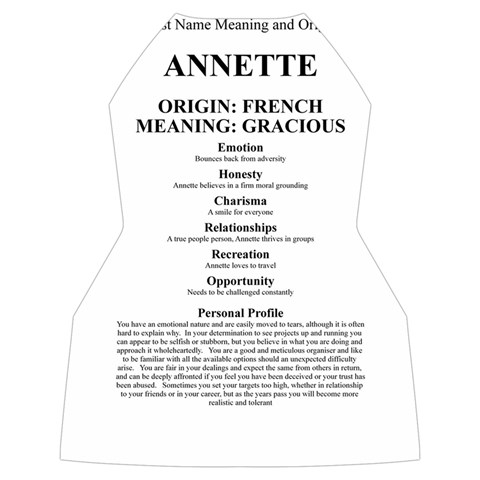 Annette Women s Long Sleeve Raglan Tee from ArtsNow.com Back