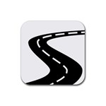 Background Road 8 Rubber Coaster (Square) 