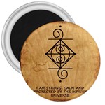 I Am Strong, Calm  And Protected By The Infinite Universe 3  Magnets
