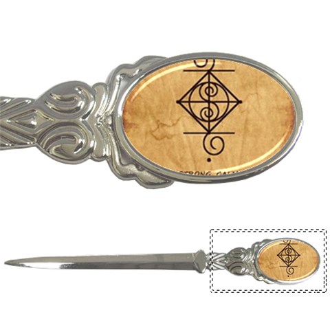 I Am Strong, Calm  And Protected By The Infinite Universe Letter Opener from ArtsNow.com Front