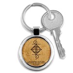 I Am Strong, Calm  And Protected By The Infinite Universe Key Chain (Round)
