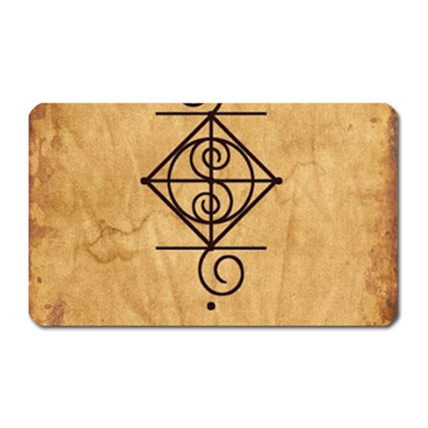 I Am Strong, Calm  And Protected By The Infinite Universe Magnet (Rectangular) from ArtsNow.com Front