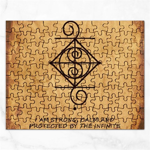I Am Strong, Calm  And Protected By The Infinite Universe Rectangular Jigsaw Puzzl from ArtsNow.com Front