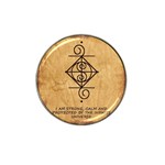 I Am Strong, Calm  And Protected By The Infinite Universe Hat Clip Ball Marker (4 pack)