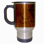 I Am Strong, Calm  And Protected By The Infinite Universe Travel Mug (Silver Gray)