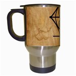 I Am Strong, Calm  And Protected By The Infinite Universe Travel Mugs (White)