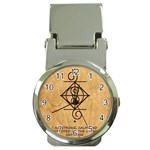 I Am Strong, Calm  And Protected By The Infinite Universe Money Clip Watches