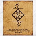 I Am Strong, Calm  And Protected By The Infinite Universe Canvas 8  x 10 