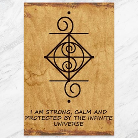 I Am Strong, Calm  And Protected By The Infinite Universe Canvas 12  x 18  from ArtsNow.com 11.88 x17.36  Canvas - 1