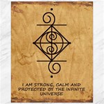 I Am Strong, Calm  And Protected By The Infinite Universe Canvas 16  x 20 