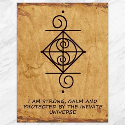 I Am Strong, Calm  And Protected By The Infinite Universe Canvas 36  x 48  from ArtsNow.com 35.26 x46.15  Canvas - 1