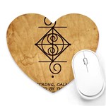 I Am Strong, Calm  And Protected By The Infinite Universe Heart Mousepads