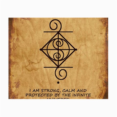 I Am Strong, Calm  And Protected By The Infinite Universe Small Glasses Cloth (2 Sides) from ArtsNow.com Front