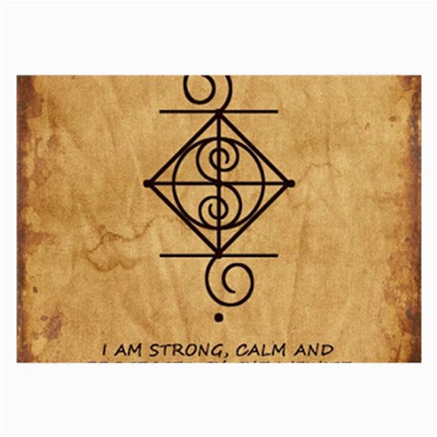 I Am Strong, Calm  And Protected By The Infinite Universe Large Glasses Cloth from ArtsNow.com Front