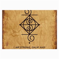 I Am Strong, Calm  And Protected By The Infinite Universe Large Glasses Cloth (2 Sides) from ArtsNow.com Back