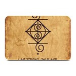 I Am Strong, Calm  And Protected By The Infinite Universe Plate Mats