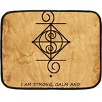 I Am Strong, Calm  And Protected By The Infinite Universe Double Sided Fleece Blanket (Mini) 