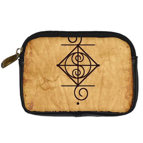 I Am Strong, Calm  And Protected By The Infinite Universe Digital Camera Leather Case from ArtsNow.com Front