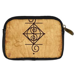 I Am Strong, Calm  And Protected By The Infinite Universe Digital Camera Leather Case from ArtsNow.com Back
