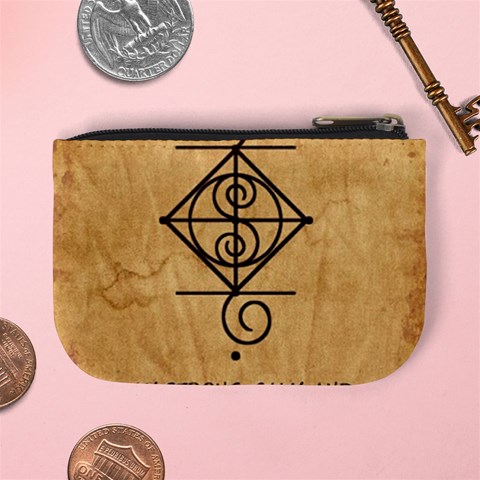 I Am Strong, Calm  And Protected By The Infinite Universe Mini Coin Purse from ArtsNow.com Back